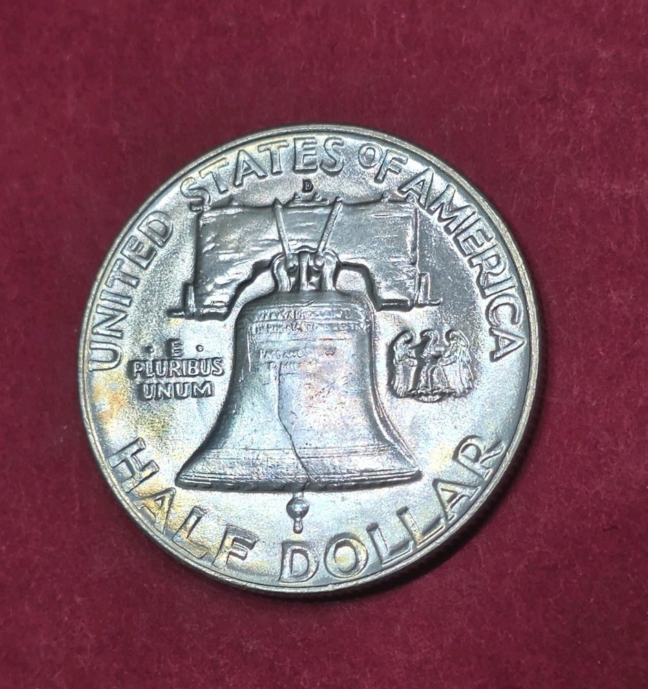 1954-D Franklin Half Dollar Nice Toning, MS Condition.