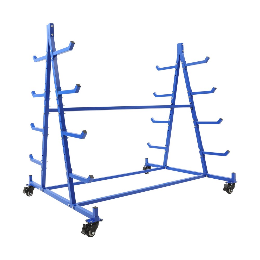 Heavy-Duty Mobile Horizontal Storage Rack 5 Tier Horizontal Storage Rack w/Wheel
