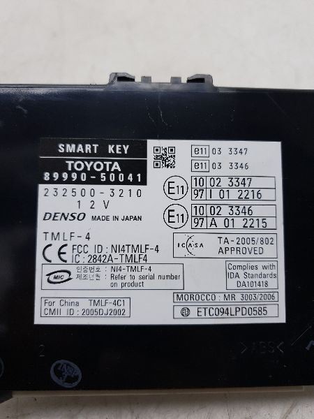 07-08 LEXUS LS460 THEFT-LOCKING SECURITY CONTROL MODULE ECM ASSEMBLY