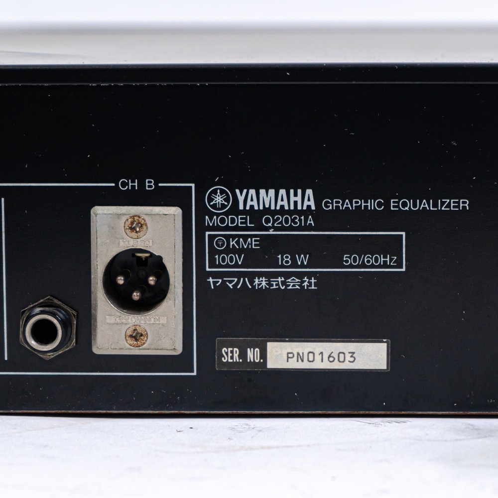 Yamaha Q2031A Graphic Equalizer - Missing 3 Faders