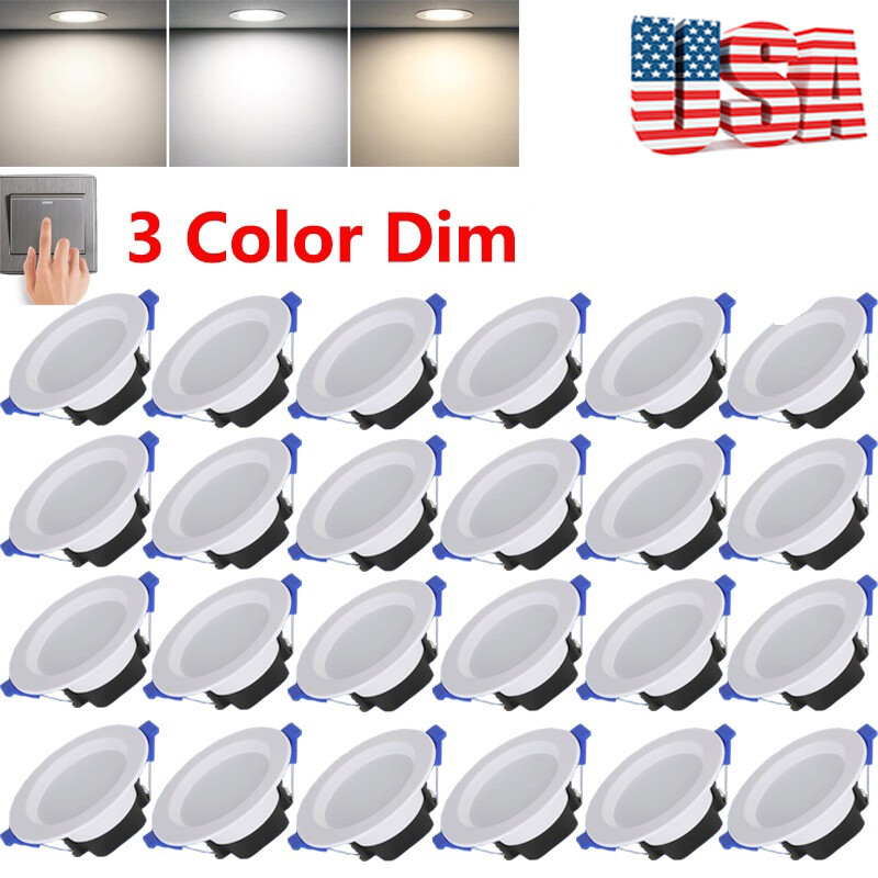 10~30pcs Dimmable LED Downlight 5W Spotlight Recessed Ceiling Panel Light
