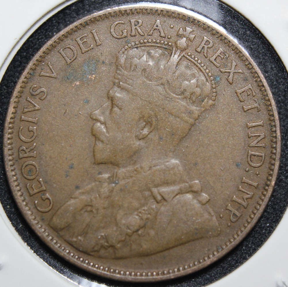 1920 C Newfoundland Large Cents George V