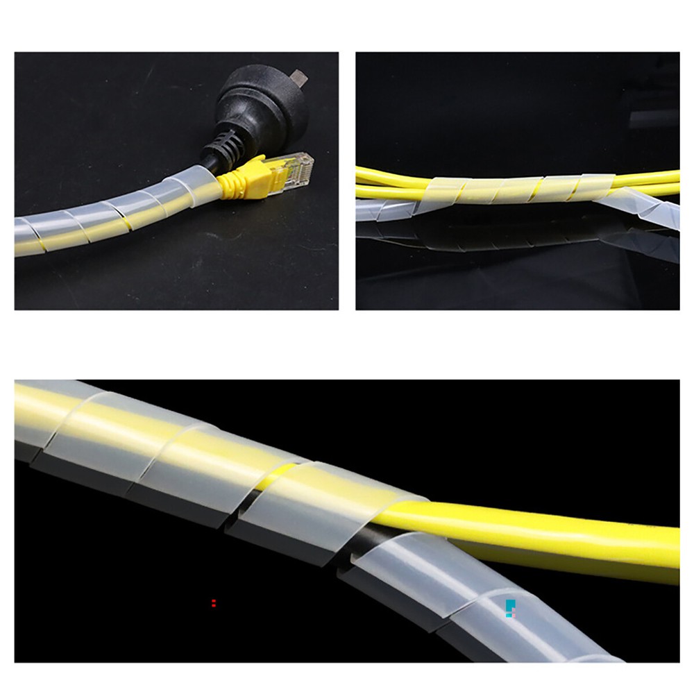 Spiral Wrapping Banding Wire Protect Cable Manage Winding Pipe Φ6~Φ30mm