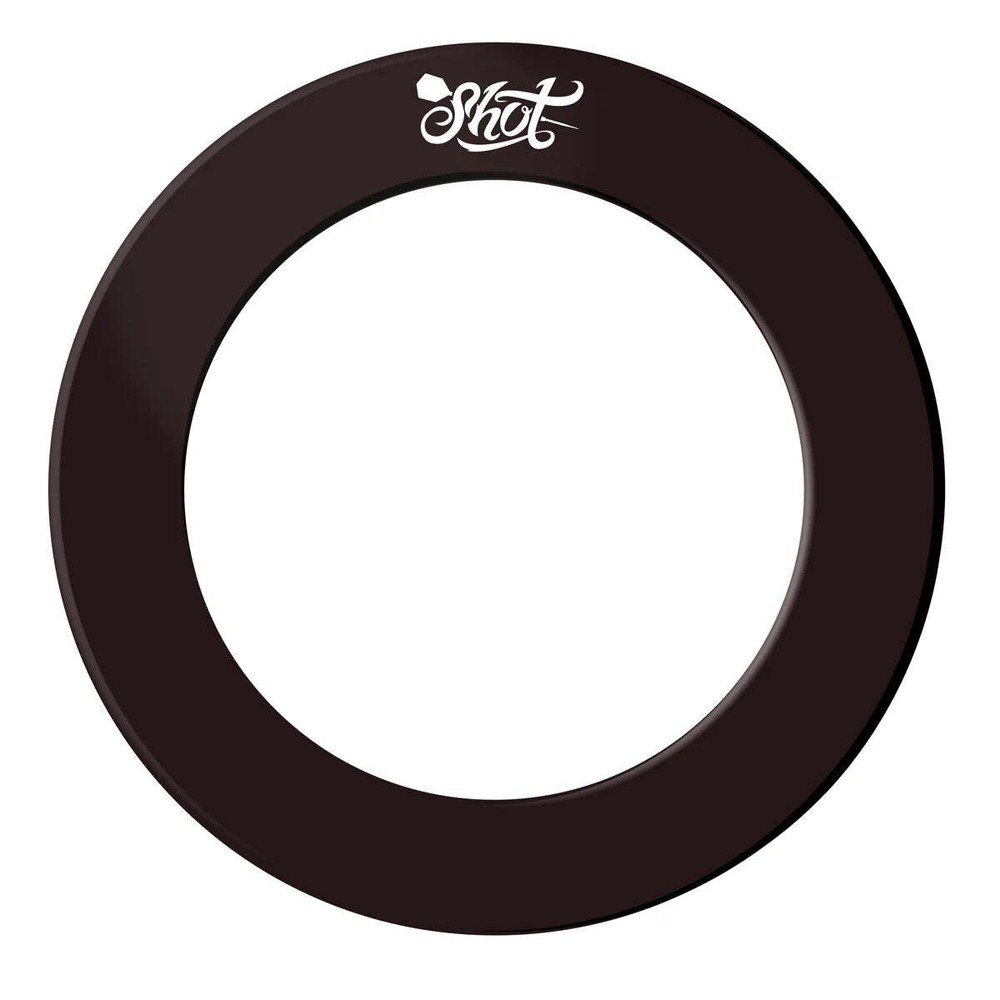 Shot 1 Piece Dartboard Surround Black