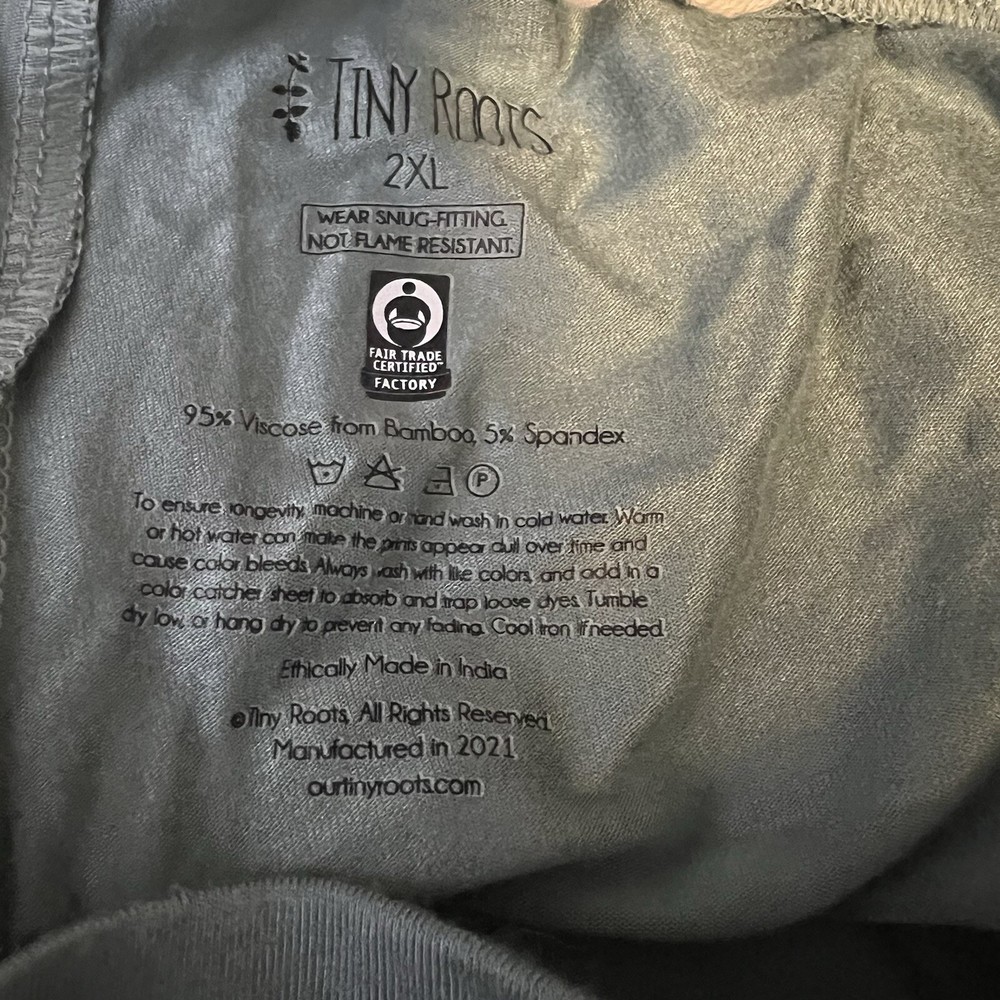 Tiny roots tiny revival bamboo lounge joggers super soft comfy plus size 2XL NWT