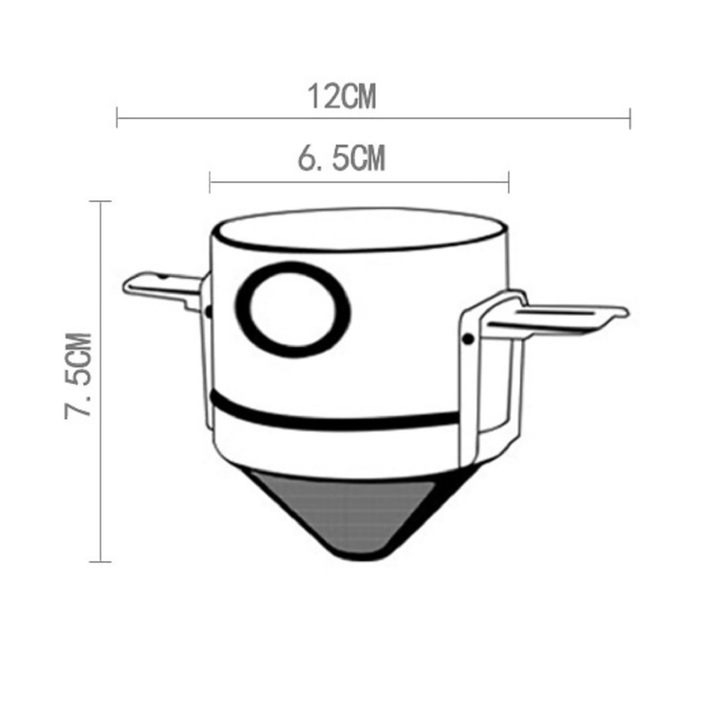 Durable Portable Foldable Coffee Filter Reusable Coffee Funnel Paperless Kit
