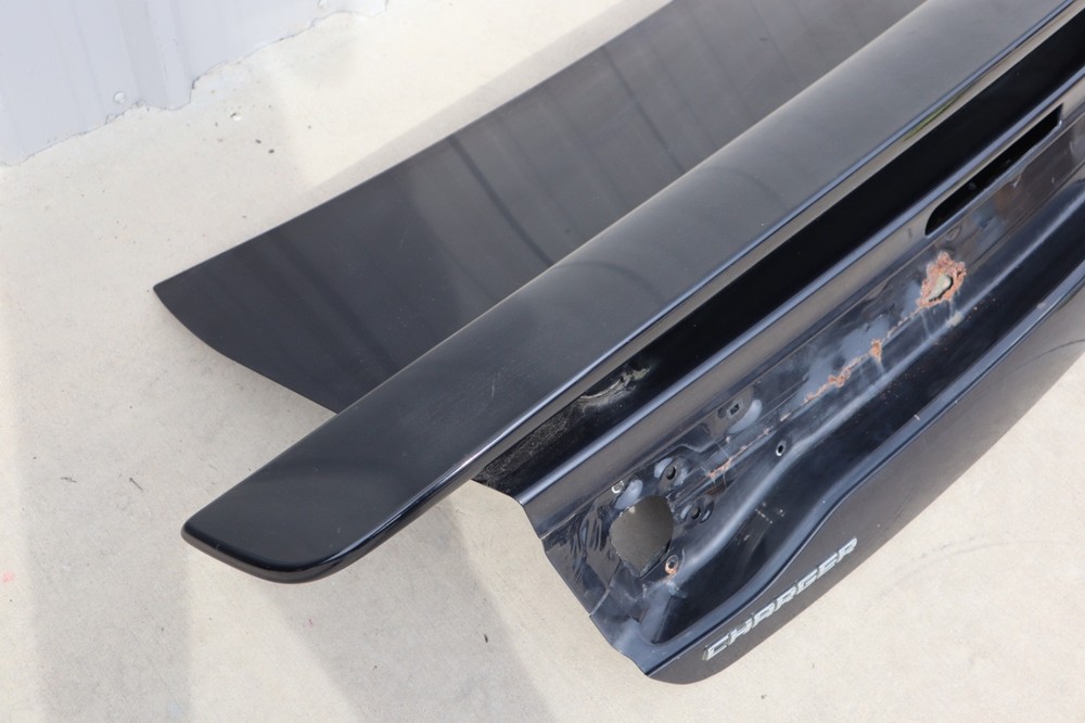 2011-2014 DODGE CHARGER REAR TRUNK DECK LID TAILGATE SPOILER BLACK OEM