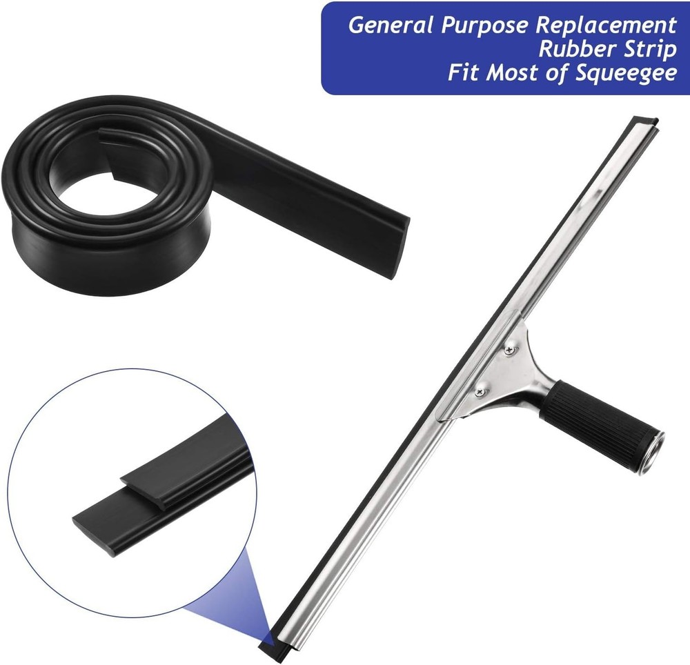 Effortless 18-Inch Silicone Squeegee Replacement - 4 Pieces for Ultimate Clean