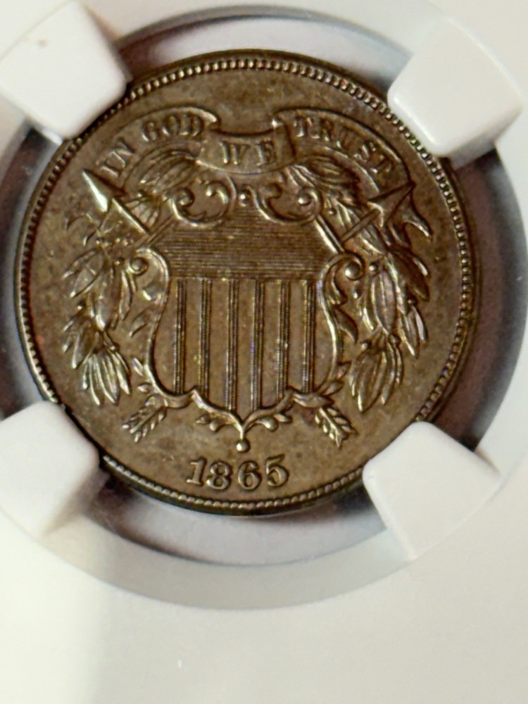 1865 2 Cent AU Details