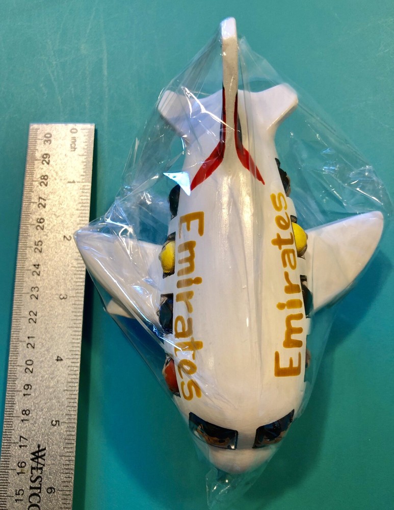 EMIRATES AIRWAYS HAND PAINTED CERAMIC PLANE