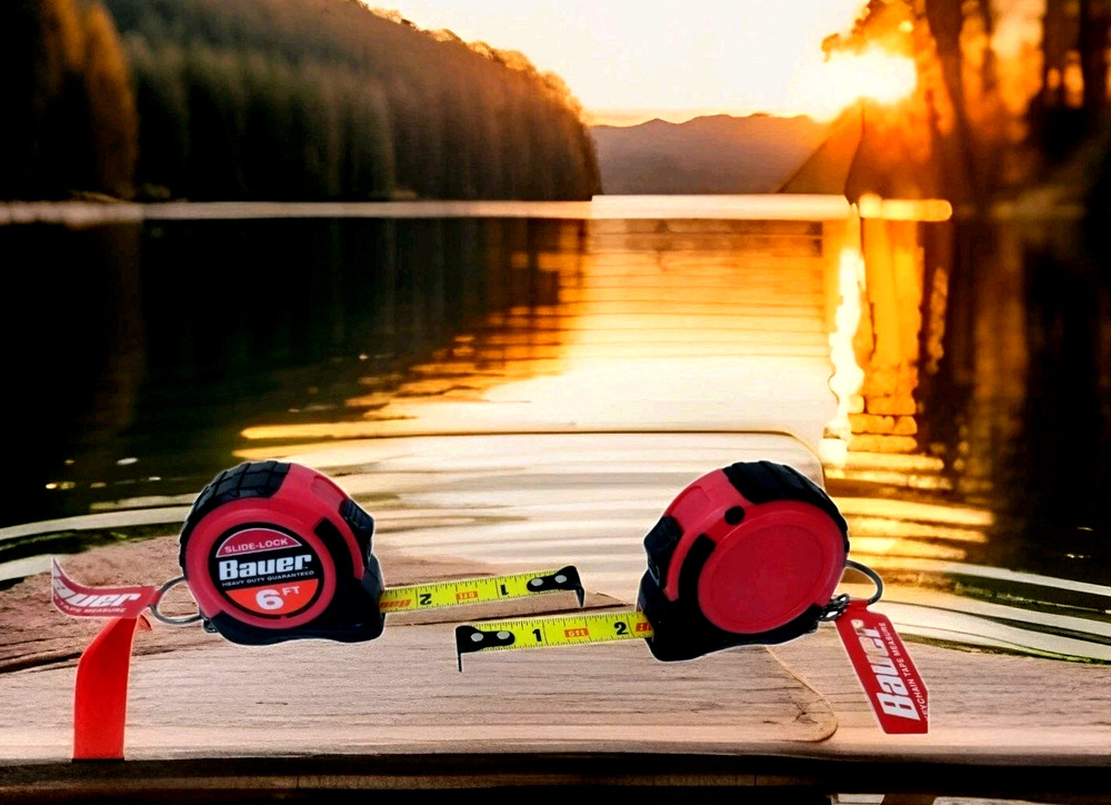 Two Bauer 6ft tape measure .