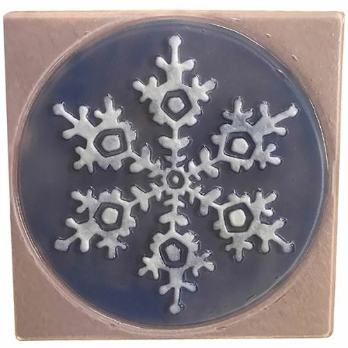 Snowflake in Square Texture Mold - Creative Paradise Glass Fusing Mold