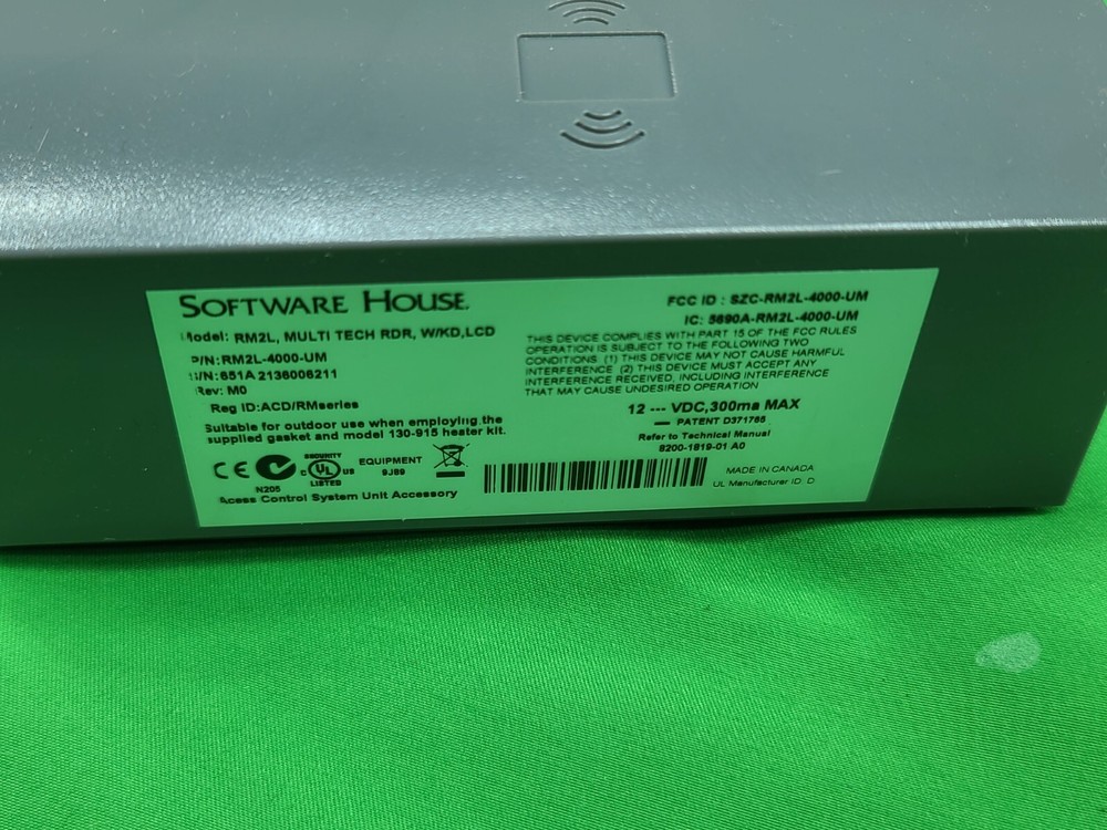 SOFTWARE HOUSE RM2L-4000 MULTI READER W/KEYPAD,LCD