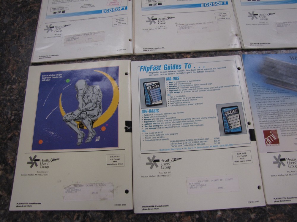 1988 REMark Heath Zenith User Group Magazines Computer Advertisements JAN-DEC