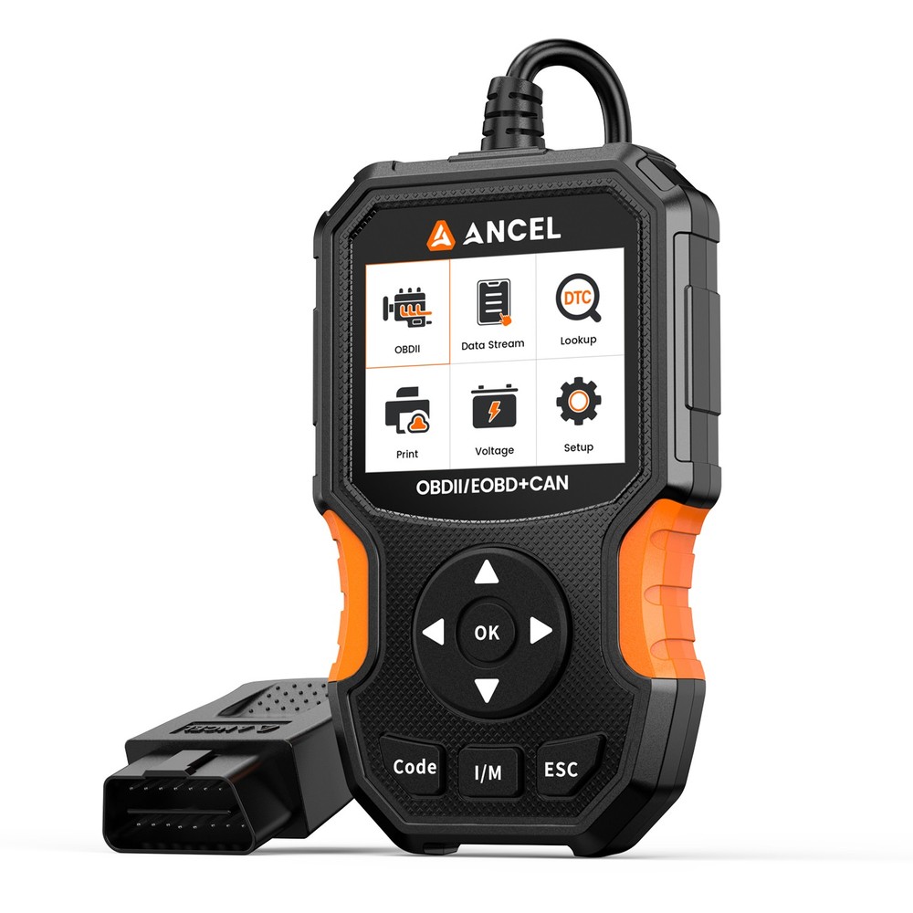 ANCEL Diagnostic Tool 12V Battery Test & Engine Fault Code Reader OBD2 Scanner