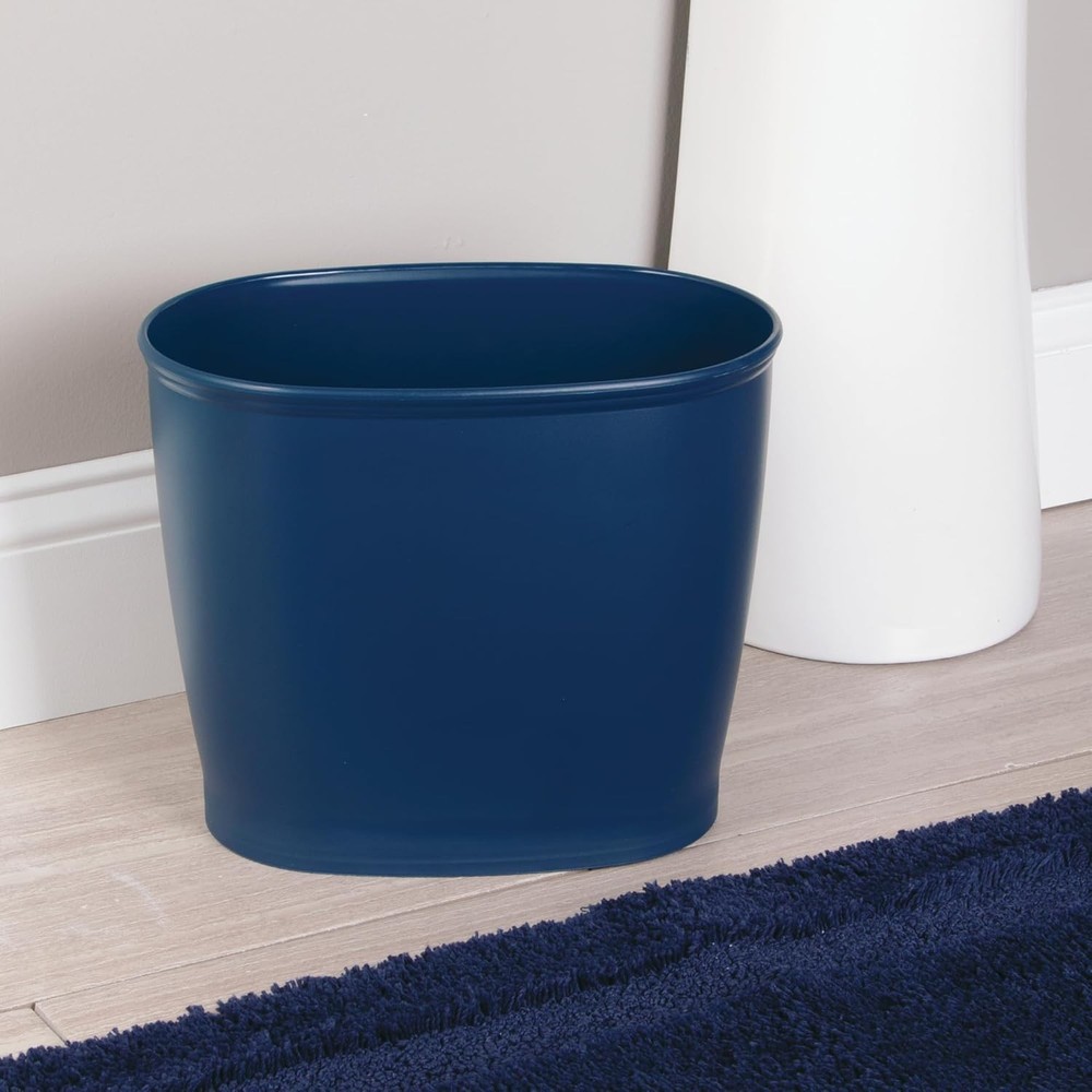 Slim Plastic Bathroom Trash Can, Small Garbage Bin for Bedroom, Office