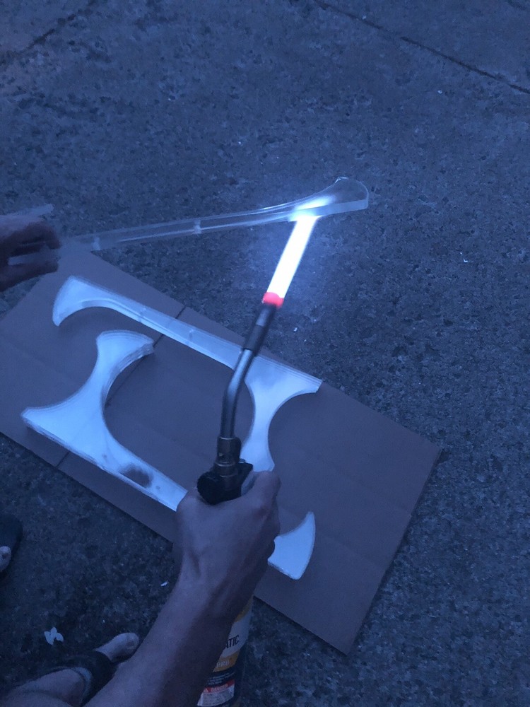 Clear Acrylic Guitar Stand Flame Treated Edge