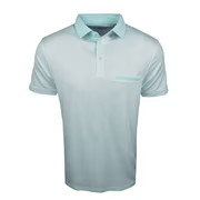 New Head Golf Hex Pattern Polo Wave Run/White Small