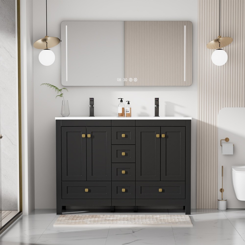 48"/60'' Bathroom Vanity Cabinet with Sink Top