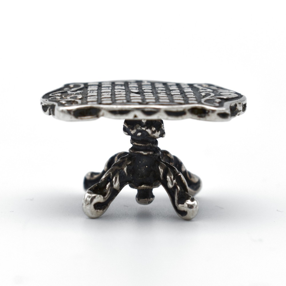 Vintage Solid Silver Miniature Doll's House Table 1994 925