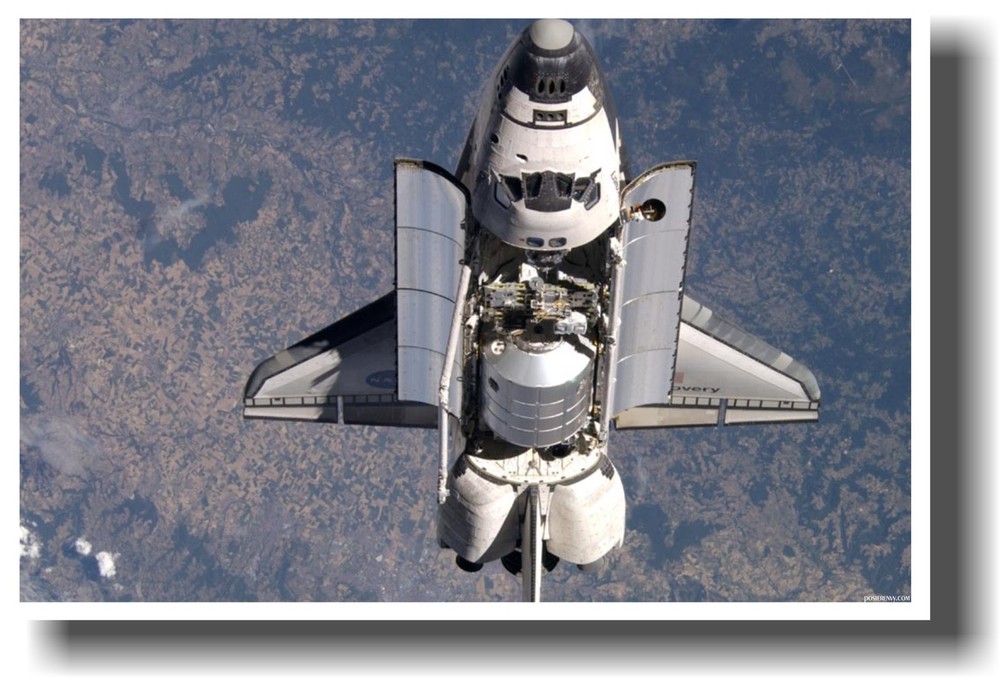 NASA Space Shuttle Discovery in Orbit -  NEW SCIENCE & TECHNOLOGY POSTER