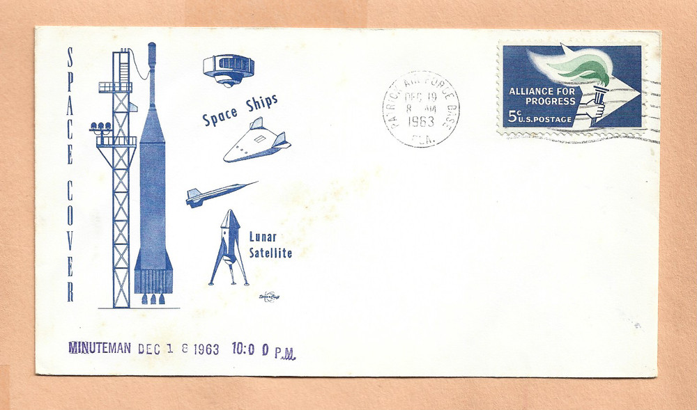 MINUTEMAN LAUNCH DEC 18,1963  PAFB  SPACECRAFT  SPACE COVER  NASA