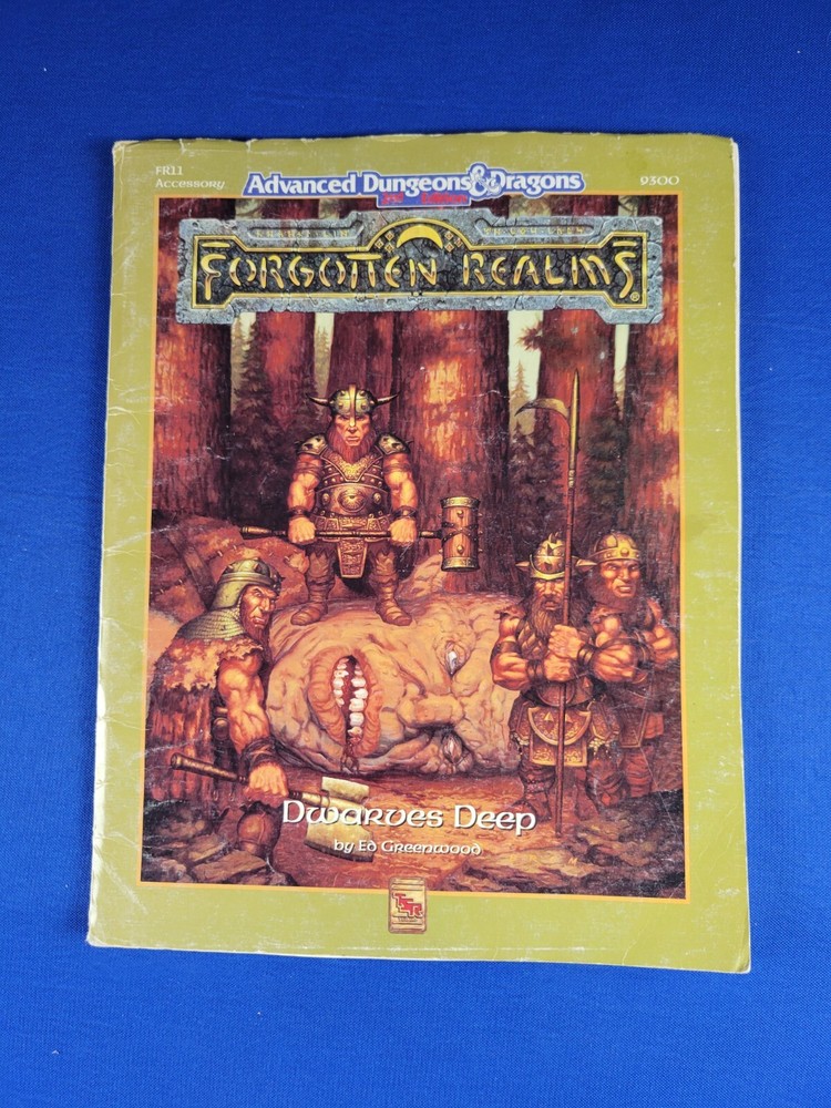 AD&D Dwarves Deep with Map Adventure Module - Forgotten Realms