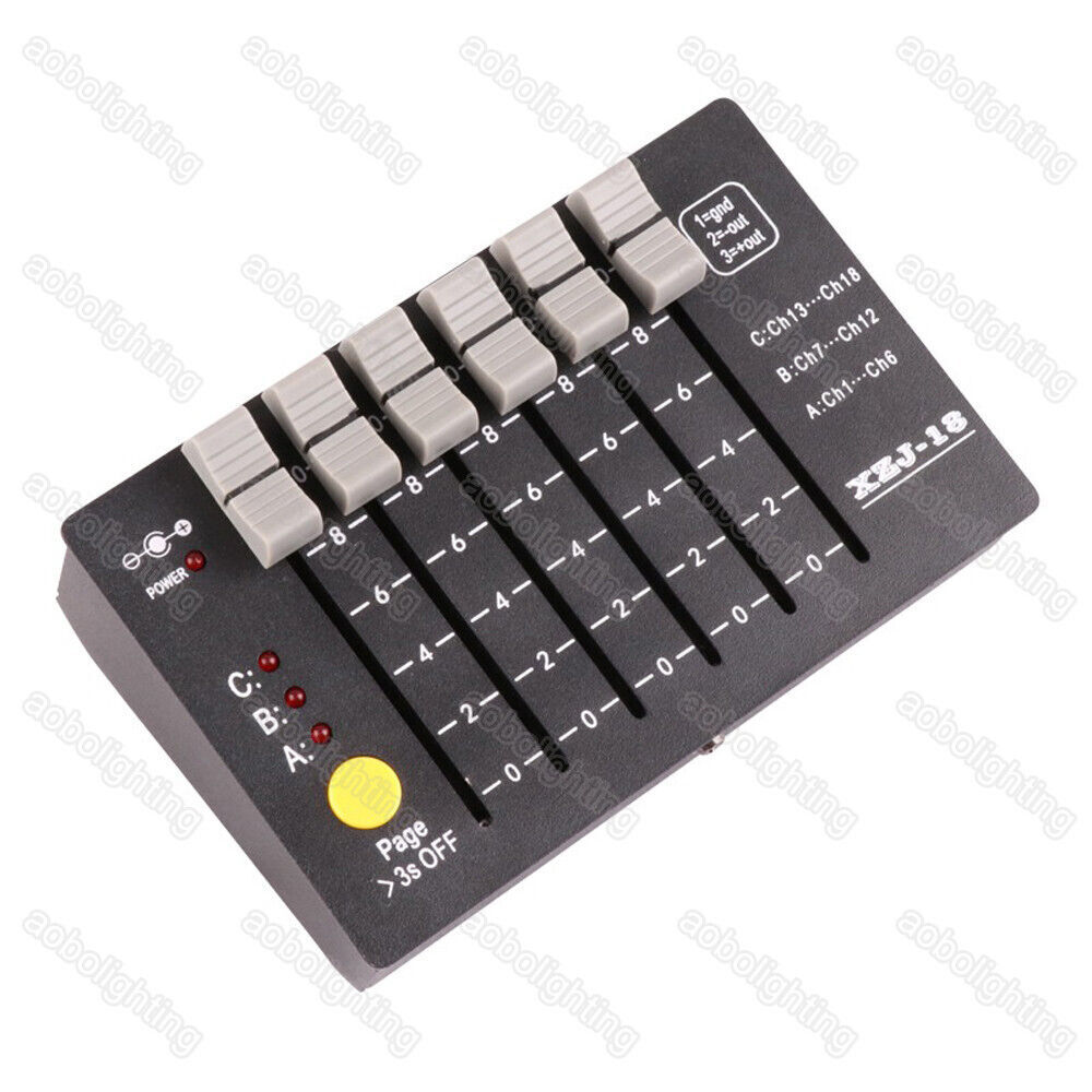 DJ Lighting DMX 512 Console Mini Battery Disco Party Show Stage Light Controller