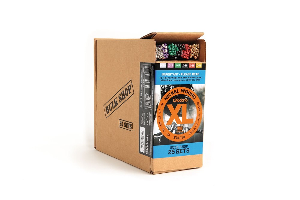 D'addario EXL110 Regular Light Strings 25 bulk sets