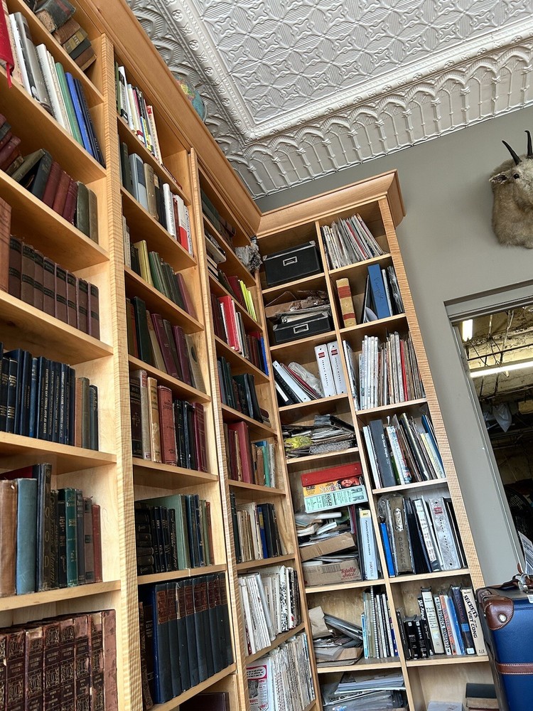 Antique bookshelves