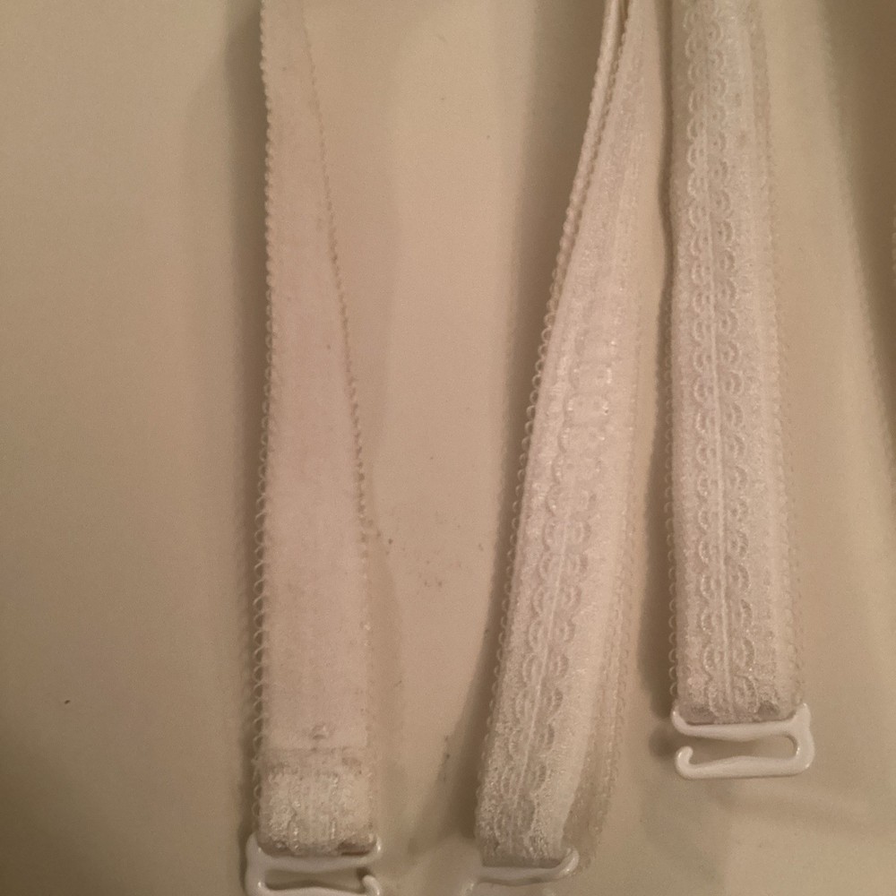 Bra Straps -Adjustable Detachable Hook -Replacement -white