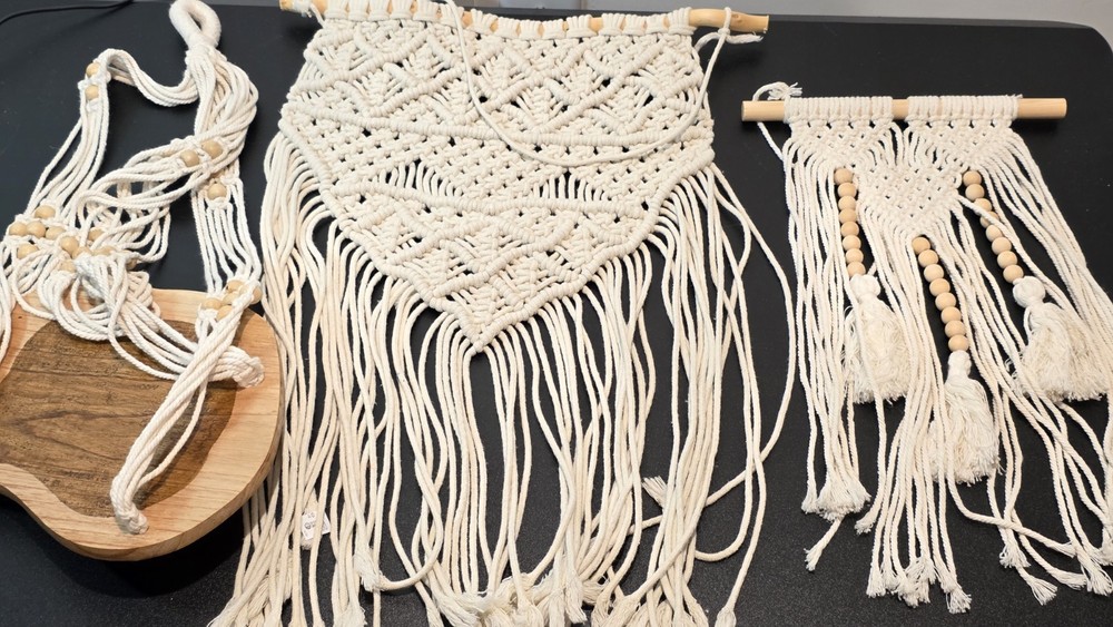 Macrame Set Of 3 Handmade