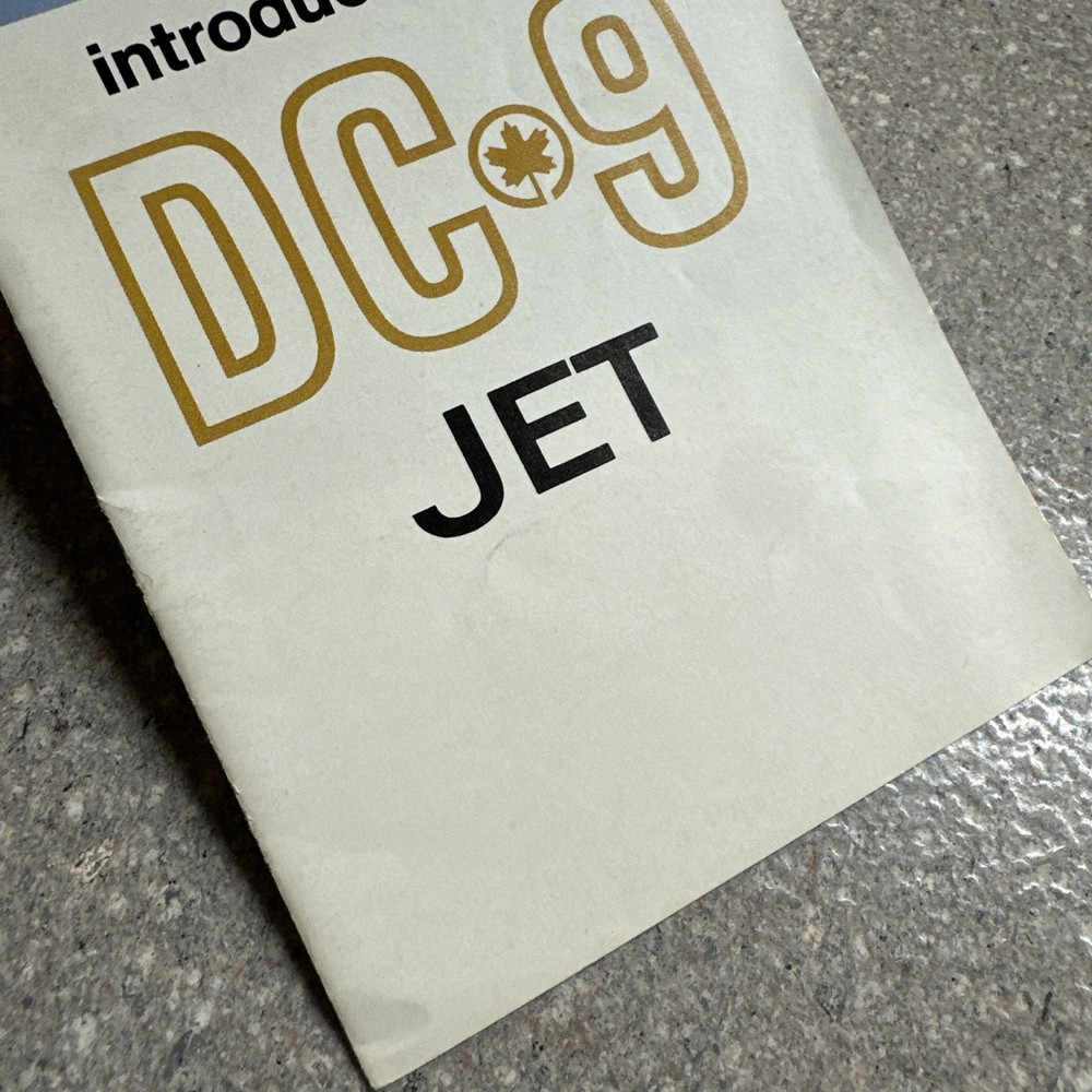 Air Canada DC-9 1967 Leaflet Brochure