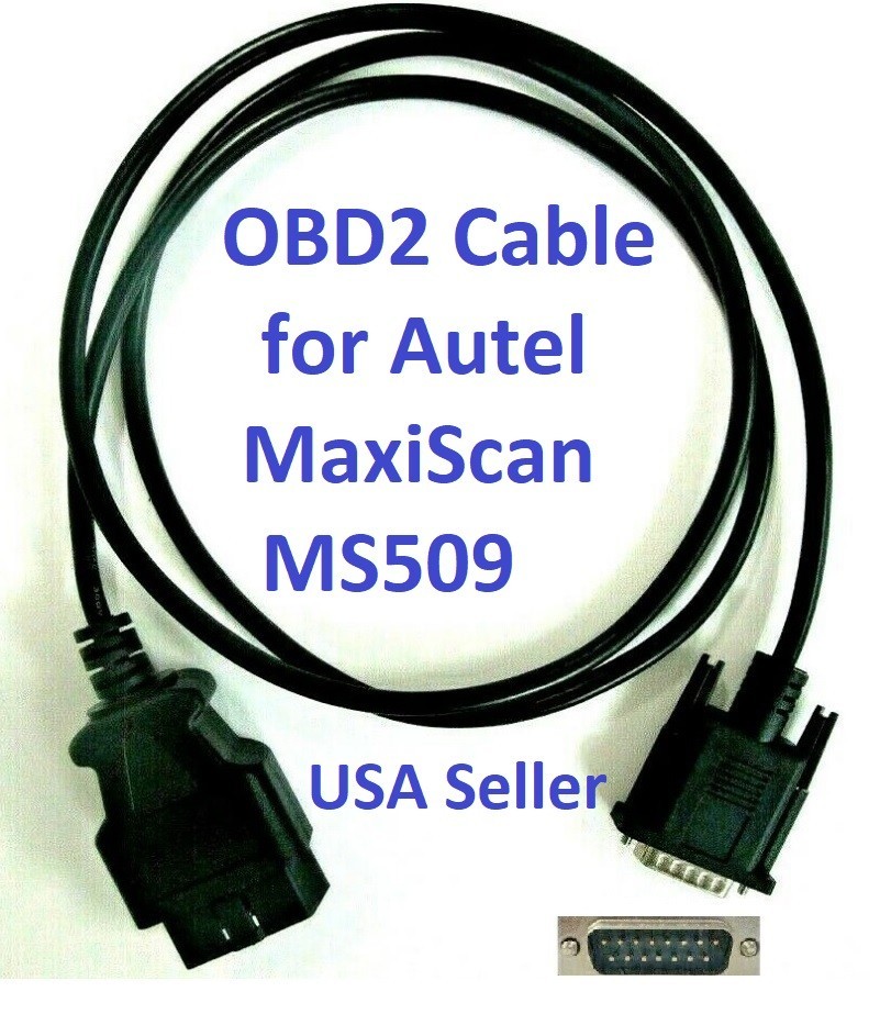 OBD2 OBDII Cable Compatible with Autel MaxiScan MS509 Scan Tool - Must Read Note