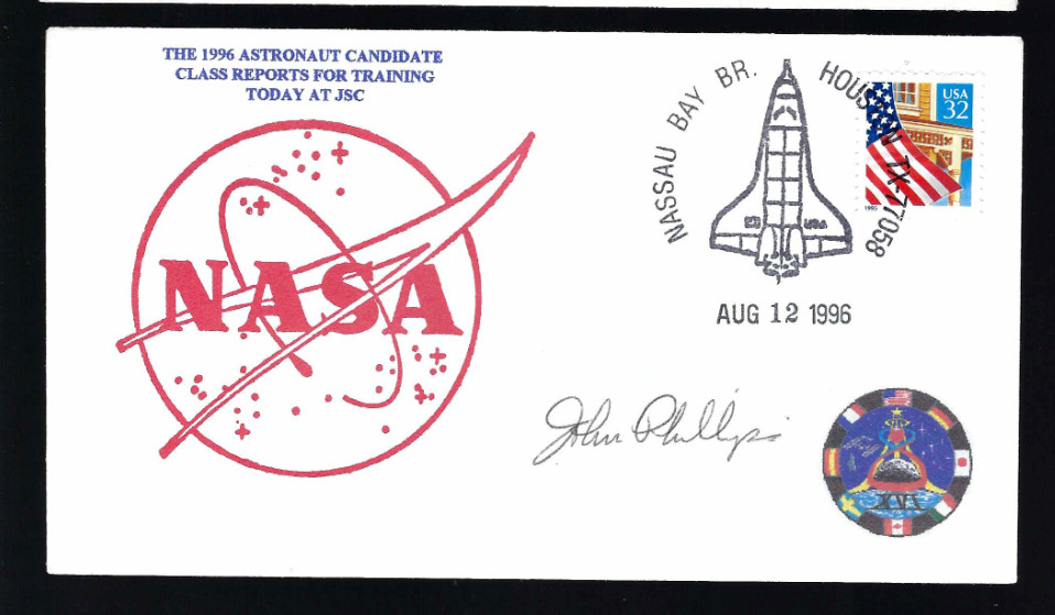 John Phillips signed cover NASA Space Shuttle Astronaut Group 16