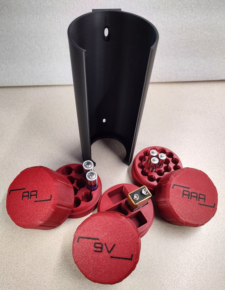 AA/AAA/9v Battery Holder | Battery Box | Battery Organizer | Battery Storage