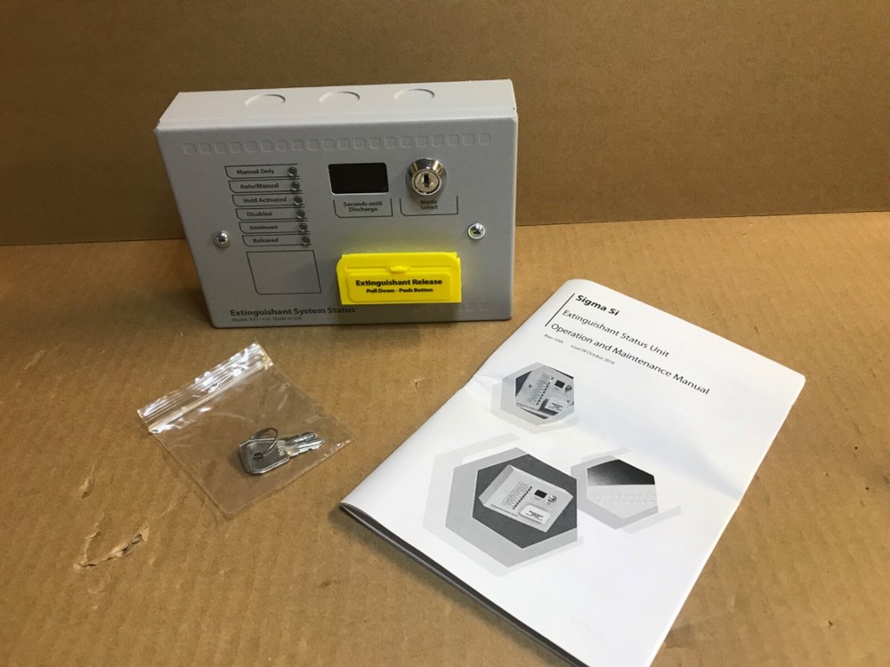 Sigma Si 6-Lamp Extinguishant System Status Unit w/ Mode Select & Manual Release