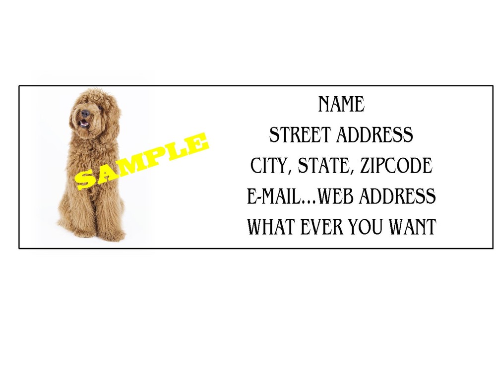 LABRADOODLE ADDRESS LABELS COOL!!! #1