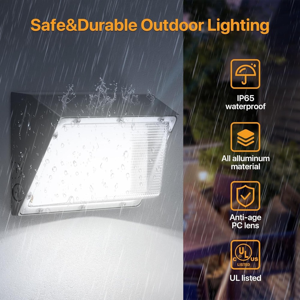 150W LED Wall Pack 2 Pack Dusk to Dawn