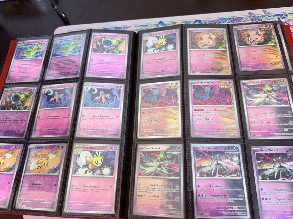 Temporal Forces Complete Base master Set Reverse Holos, EXS with 9 pocket binder