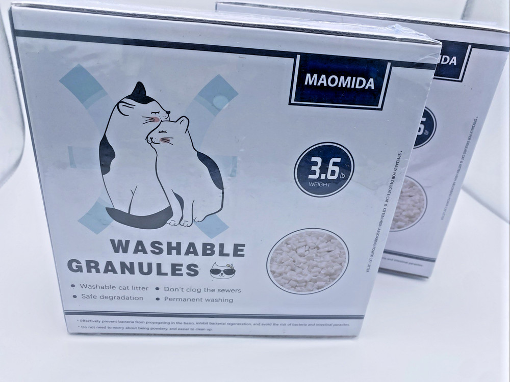 Maomida Cat Litter Granules Refill Washable Flushable Compostable Eco 2 Pack