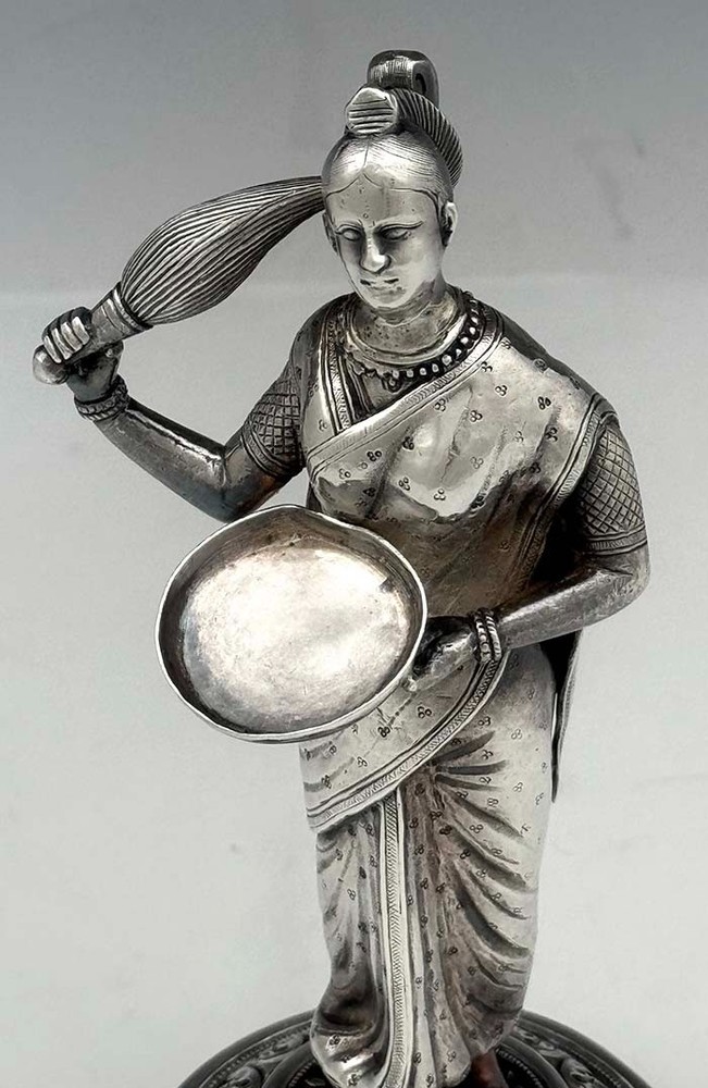 INDIAN Colonial Silver Figurine 8 oz