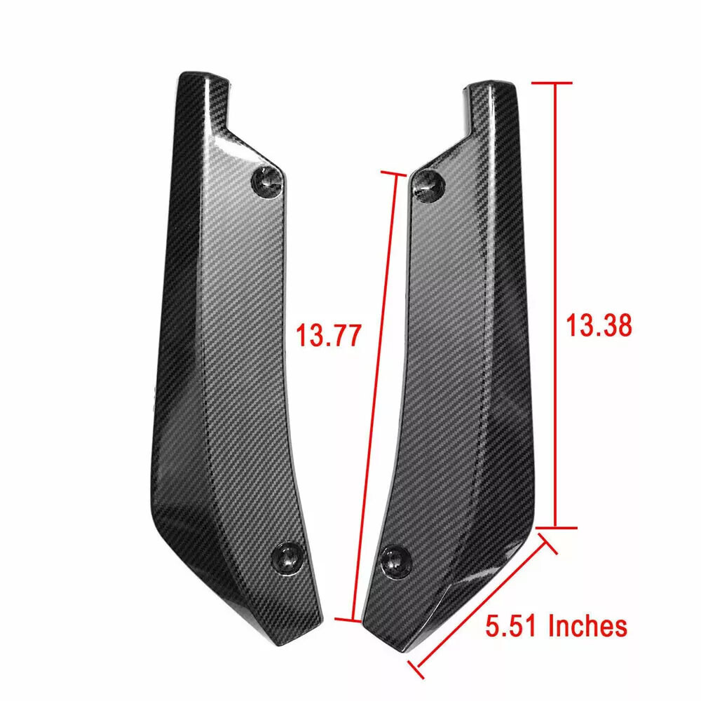 Rear Bumper Diffuser Splitter Spats Carbon Style Pattern For 2004-2008 Acura TL