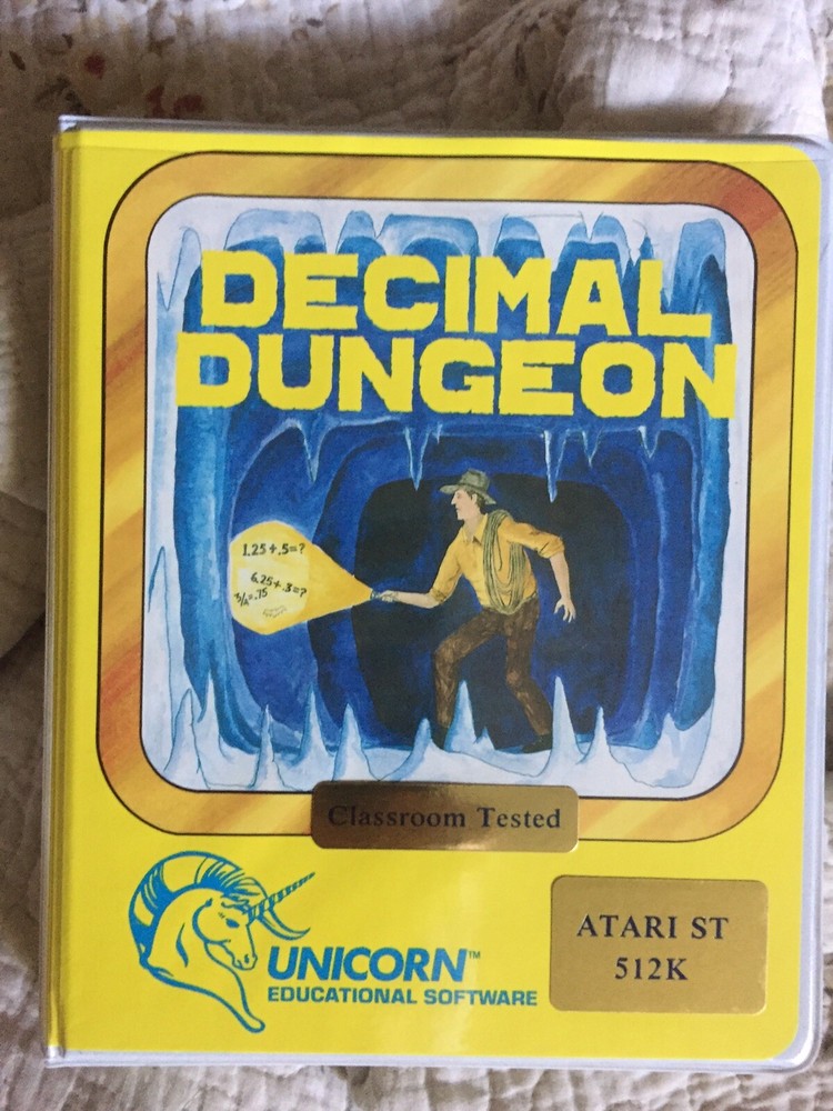 DECIMAL DUNGEON by Unicorn for Atari ST/Mega/TT NEW disk