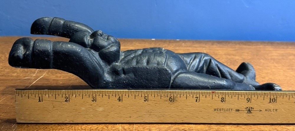 Rare!! Vintage Cast Iron Swedish Boot Jack Boot Scraper 11” Long
