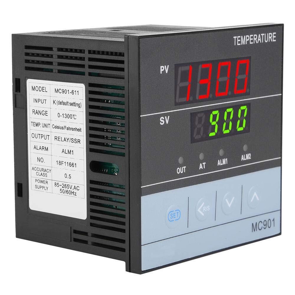 PID Temperature Controller Dual Digital Display K MC901 Digital Programmable...