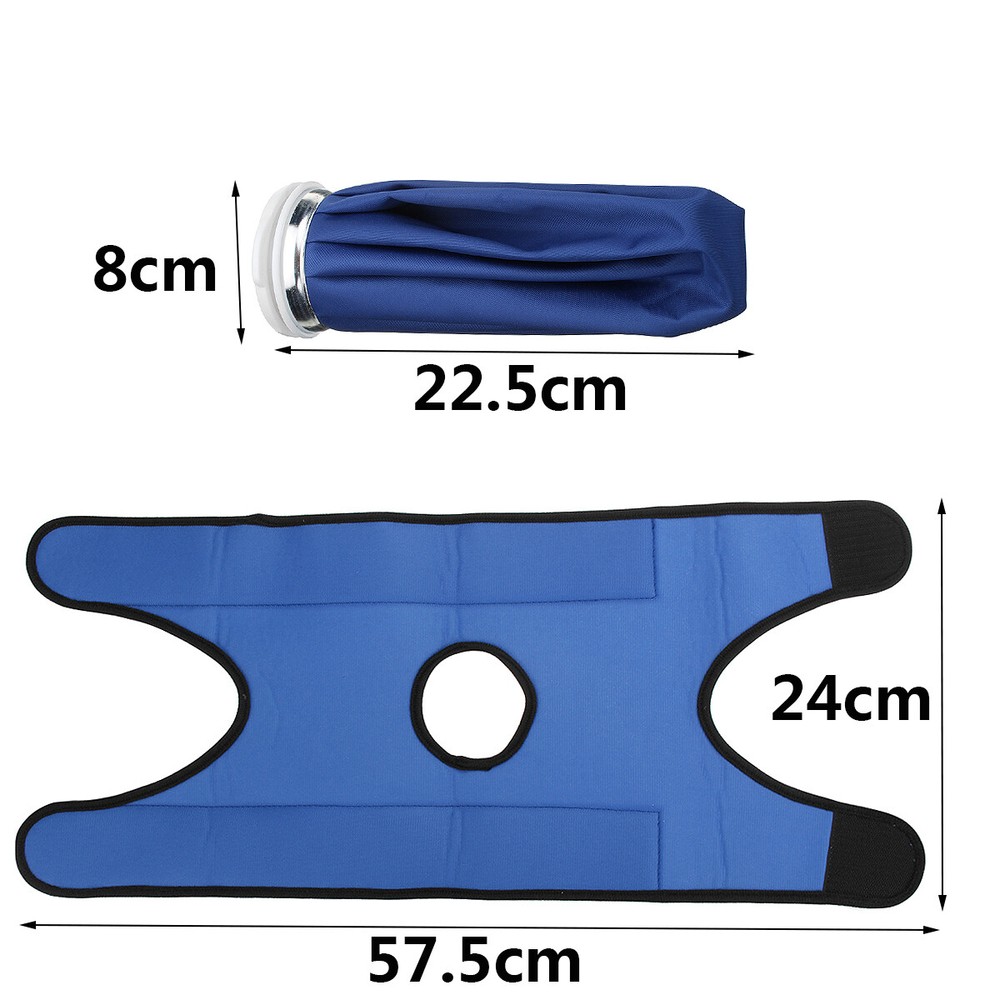 Reusable Ice Bag Pack Pain Relief Cold Therapy + Wrap + Strap For Knee Shoulder