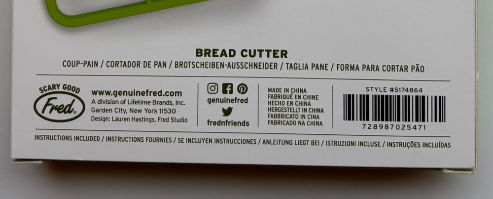 Fred Egg Monster Bread Cutter - Brand New, Never Opened