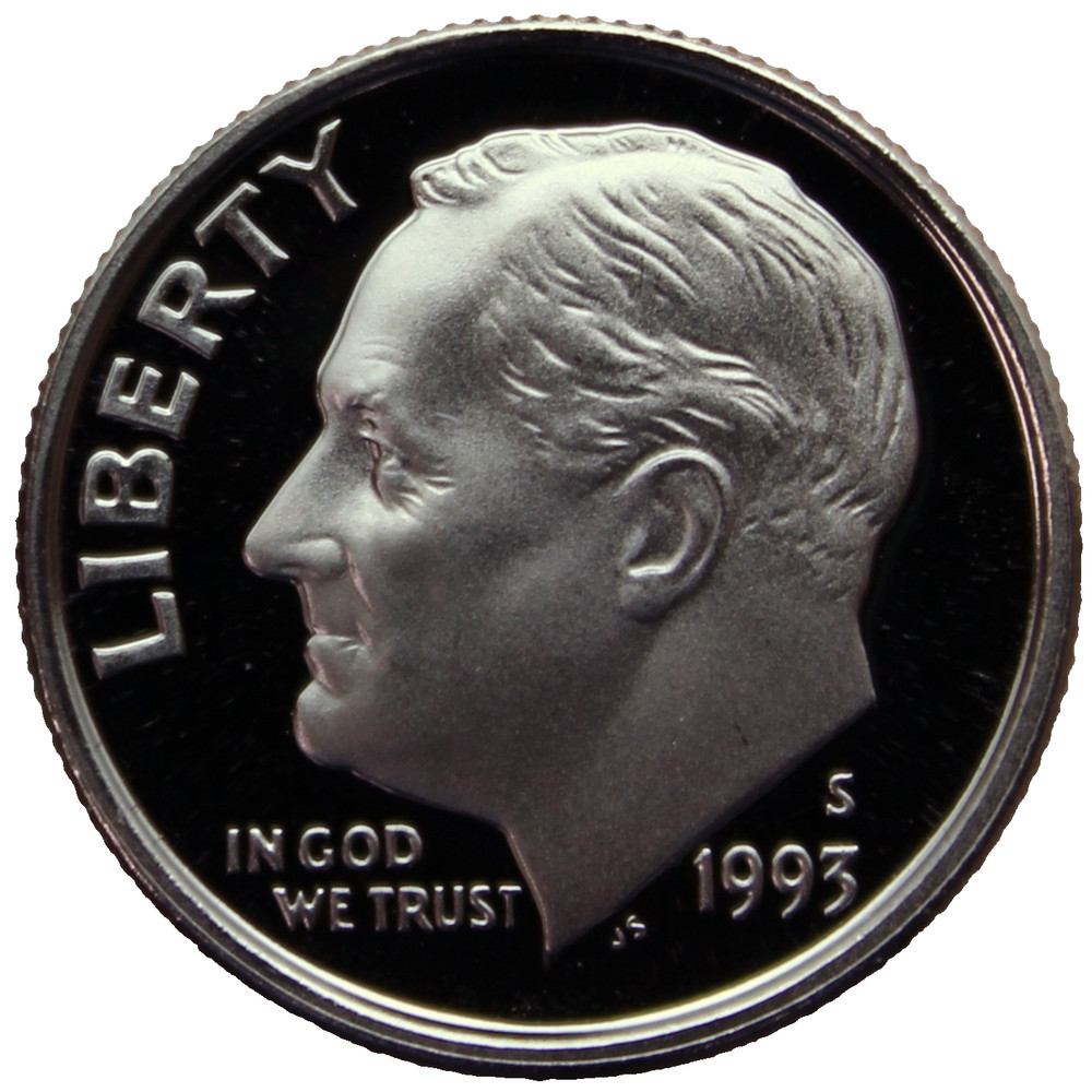 1993-S Proof Roosevelt Dime