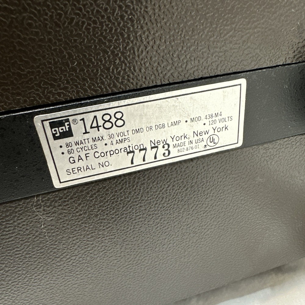 GAF 1488 Dual 8mm Super 8mm Projector